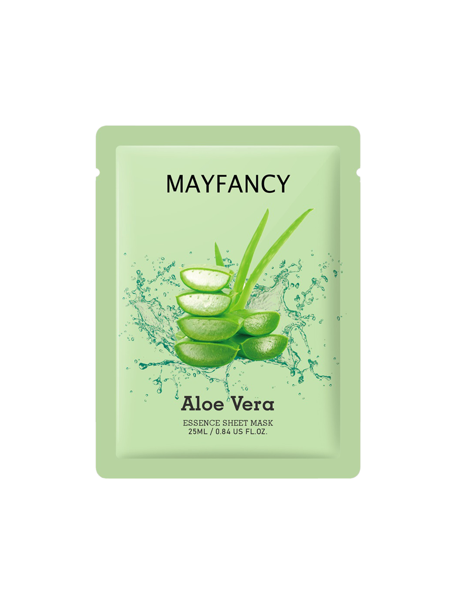 MAYFANCY Natural Beauty Flavors Moisturizing Aloe Vera Sheet Mask Face Mask